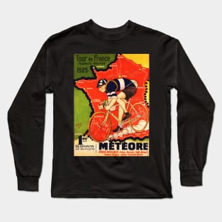 Vintage French bicycle race advertisement Long Sleeve T-Shirt